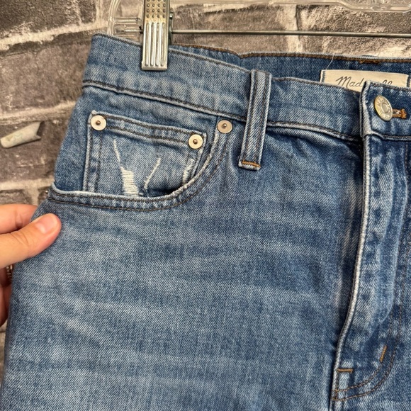 Madewell The High-Rise Slim Boyjean in Lita Wash Step-Hem Edition jeans - Picture 3 of 12